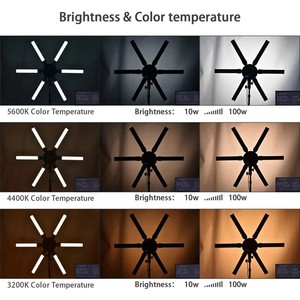 Luz LED Plegable <span class=keywords><strong>para</strong></span> Fotografía con 6 Paneles, Kit de Iluminación de <span class=keywords><strong>Estudio</strong></span> <span class=keywords><strong>para</strong></span> Grabación de Video, Transmisión en Vivo, Iluminación <span class=keywords><strong>para</strong></span> Creadores de Contenido - Product Image 4