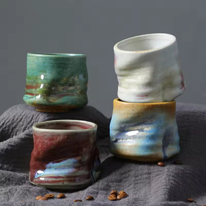 Creative Handmade Clay Tea <b>Cups</b> Personalized Irregular Retro Mug Japanese Pottery <b>Cup</b> Household <b>Ceramic</b> Clay Coffee <b>Cup</b> - Product Image 3