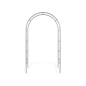 Arco de Jardín Metálico de 6-8 pies, Negro, para Plantas Trepadoras, Ensamblaje Bidireccional, Decoración para Bodas - Product Image 1
