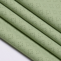 155 g/m² atmungsaktiver Lochstoff aus 90 % Nylon und 10 % Elasthan für Dessous und Sport-BHs – Weft-Knit Mesh Stretch Textilgewebe