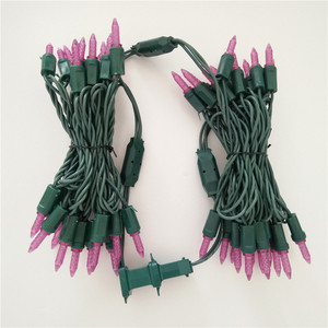 ピンク50 LED M5ミニストリングライト6 "間隔25フィートクリスマスストリングライト - Product Image 4