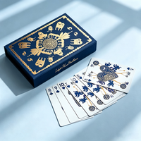 Cartes à Jouer de Luxe Personnalisées Multicolores à Collectionner, Cartes de Poker avec Logo Personnalisé en Feuille d'Or, Fabricant Chinois pour Cadeau