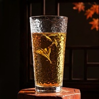 Gobelet en verre martelé de style japonais Aikeyi, 320 ml, verre transparent sans plomb, écologique, tasse créative pour jus, thé, boissons quotidiennes