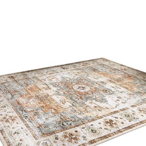 Alfombra Persa de Terciopelo Cristal, Rectangular, Resistente a las Manchas, para Sala de Estar o Dormitorio, Lavable con Agua, Alfombra Decorativa - Product Image 4