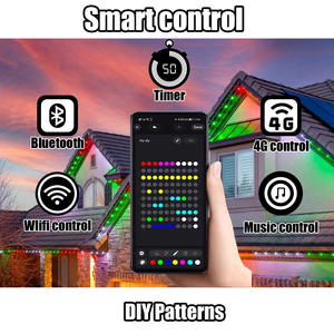 Thường trực chiếu sáng thông minh Wi-Fi App không dây điều khiển âm thanh từ xa RGB <span class=keywords><strong>RGBW</strong></span> SPI UFO điều khiển - Product Image 6