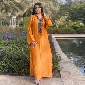 Elegant Arabic Dubai Muslim Long Dress Turkey <strong>Kaftan</strong> <strong>Plus</strong> <strong>Size</strong> Robe Middle Eastern Women Clothing Islamic Muslim Clothing - Product Image 3