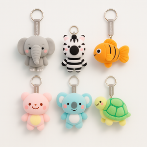 Toptan OEM peluş bebek anahtarlık toplu yumuşak doldurulmuş hayvan oyuncak çanta uğuru telefon kayışı kolye Mini Plushie dekoratif - Product Image 4