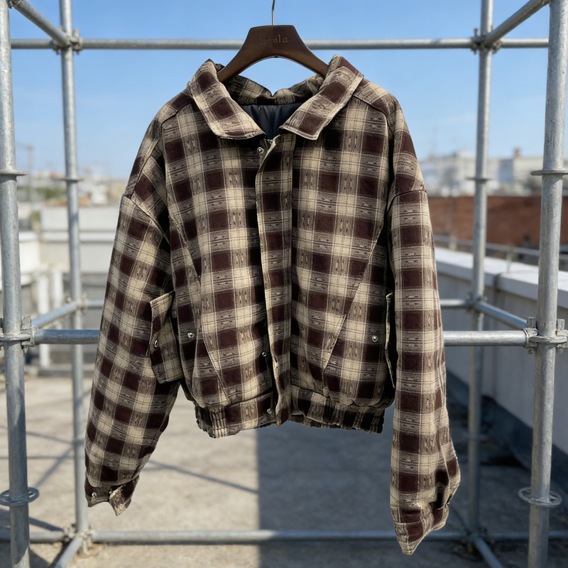 Custom Streetwear Plaid Flannel Oversize Outdoor