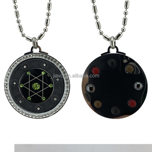 Pendentif quantique à énergie scalaire en matériau volcanique, technologie japonaise avec pierre à infrarouge lointain - Product Image 3