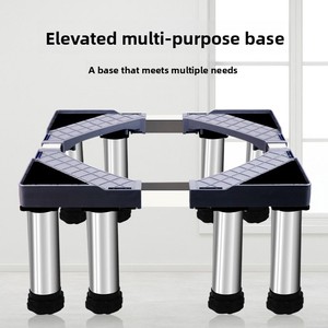 Supporto per <span class=keywords><strong>Lavatrice</strong></span> in Plastica Rinforzata, Regolabile e Portatile, Base Antiscivolo per Lavatrici, Vendita all'Ingrosso - Product Image 2