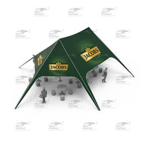 Tente de soleil double poteau Weeding Startent Surfing Star pour le camping, les événements de marque