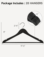 Cintres en bois de haute qualité - Conception triangulaire, gain de place, cintre robuste pour costumes avec crochet pour armoire