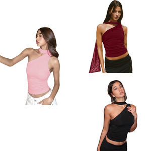 Top court moulant léopard à épaules dénudées <span class=keywords><strong>et</strong></span> rubans flottants pour femme, idéal pour les soirées <span class=keywords><strong>et</strong></span> clubs – Nouvelle collection été tendance - Product Image 6