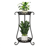 Support à plantes en métal multi-niveaux, décoratif et moderne, pour fleuriste, boutique de fleurs, balcon, intérieur et extérieur