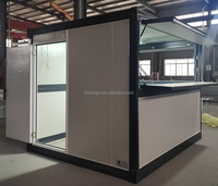 Installation rapide, boutique pliable extensible de 10 pieds, kiosque portable, café, magasin, étanche, isolé, préfabriqué, stand de vente au détail