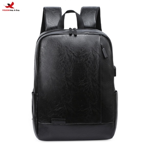 Sac à dos pour ordinateur portable en cuir PU, sac à bandoulière tendance pour jeunes, sac d'école en cuir PU, sac à dos pour ordinateur, commande en gros RTS - Product Image 1