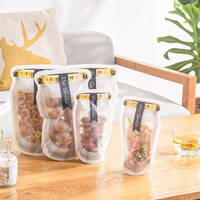 Sacs Ziplock Épais Anti-Perforation Portables Réutilisables Hermétiques pour Aliments, Snacks et Sucre – Type Bocal Mason
