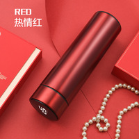 Thermos isolé en acier inoxydable, contrôle de la température, gobelet, affichage Led, rappel, bouteille d'eau intelligente de 500ml
