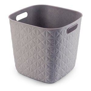 Panier en plastique recyclé Cube (28x28x27cm) SOFTEX Tortora K258711 - Product Image 1