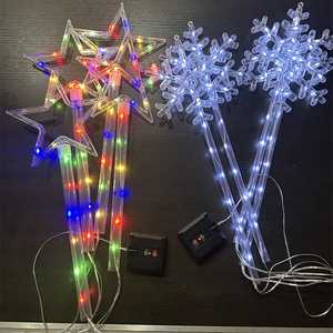 Lumière solaire LED pour pelouse, motif neige, lumières de Noël pour jardin, extérieur, étanche IP44, couleurs personnalisées, installation facile, dimmable, CRI - Product Image 3