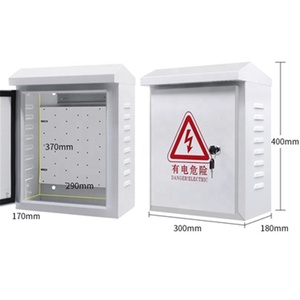 Boîtier de courant faible et boîtier métallique étanche pour installation murale ou sur poteau extérieur, avec serrure - Product Image 1