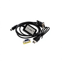 Câble de communication série RS232 personnalisé de marque DC, modèle UC-PRG020-12A, USB DB9 femelle, mini prise circulaire DIN, câblage industriel