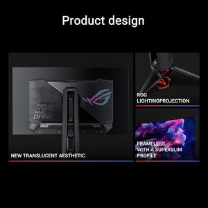 สำหรับจอมอนิเตอร์สำหรับเล่นเกม ROG SWIFT OLED 26.5นิ้ว QHD 480Hz 0.03MS g ซิงค์เข้ากันได้กับหน้าจอด้าน125% sRGB - Product Image 2