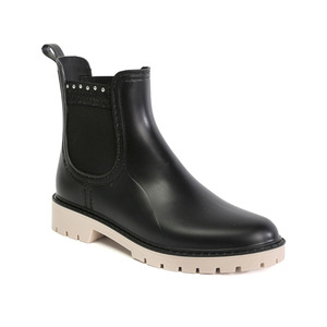 Bottes de pluie en PVC style Chelsea transfrontalières, à lacets, coupe basse, antidérapantes, imperméables, toutes saisons, vente en gros, mode féminine - Product Image 3