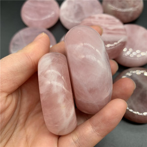 Círculos de Cuarzo Rosa Natural, Piedras Preciosas, Envío Gratis, Regalos de Cristaloterapia, Círculo de Cuarzo Rosa - Product Image 4