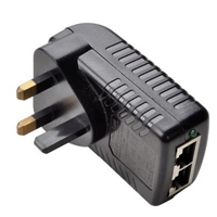 Injecteur PoE passif 100-240VAC vers 24V 48V 24W 100Mbps RJ45 PoE CE UKCA Alimentation pour CPE AP Switch Ethernet Caméra CCTV