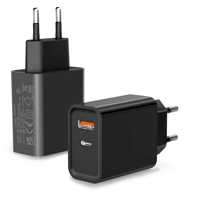 Chargeur mural rapide 45W avec Type-C PD 3.0 QC 3.0 Prise US UK EU pour téléphones mobiles