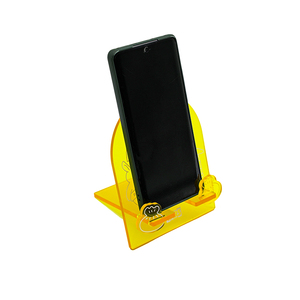 Expositor de acrílico personalizado 3D translúcido con diseño de osos de restaurante y comida, soporte plegable de acrílico para teléfono, expositor de acrílico. - Product Image 2