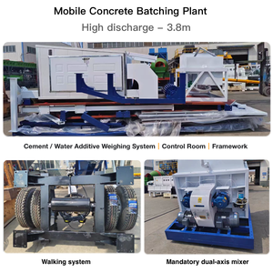 Planta Móvil de Concreto Húmedo de 60m3/h para Construcción de Carreteras - Product Image 2