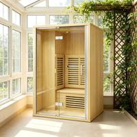 Sauna Gaya Baru Lampu Inframerah Spektrum Penuh EMF Rendah Sauna Kayu Spektrum Penuh Sauna Cahaya Merah Sauna Inframerah