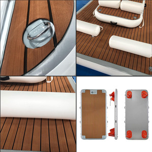 <strong>Wholesale</strong> Magnetic Floating Swim Water Island Platform Inflatable Boat Dock Decking Floating <strong>Pontoon</strong> - Product Image 4