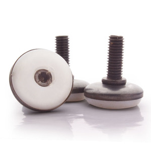 Patas Ajustables para Muebles M8X20X30, Patas de Plástico Resistentes para Gabinetes, Diseño Redondo Minimalista - Product Image 1