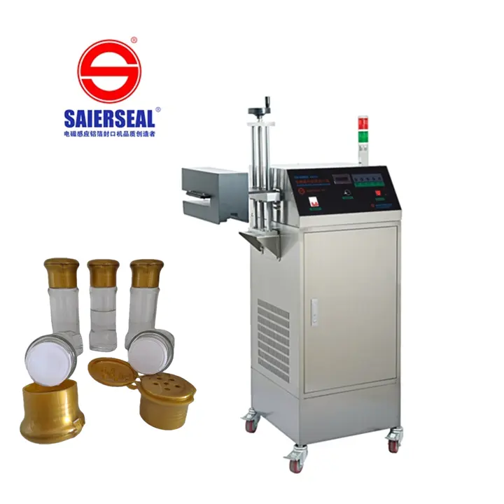 SR-6000A aluminum foil can sealer machine automatic sealing machine bottle continuous induction heat sealing machine