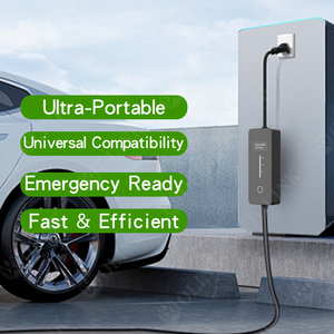 Chargeur EV portable 16A Type 2, niveau 2, câble de charge embarqué, étanche IP55, certifié CE, pour une utilisation à domicile et en voyage - Product Image 1
