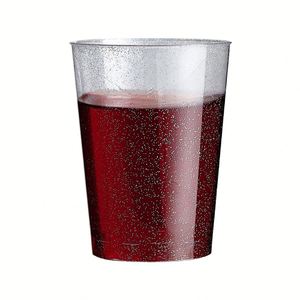 10oz Gold Silver Glitter PS Disposable <b>Plastic</b> Cups for Iced Coffee Beer Party Wedding Birthday Events <b>Drinkware</b> - Product Image 4