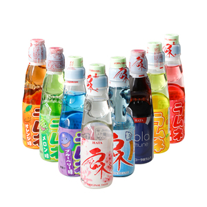 Bebidas Exóticas Japonesas, 200 ml, Hata Soda <span class=keywords><strong>Ramunes</strong></span>, Agua Carbonatada con Sabor a Frutas en Botella de Vidrio, Colorida, Lista para Beber, Certificada por HACCP - Product Image 2
