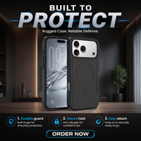 Casing Ponsel Magnetik Tangguh untuk iPhone 18 17 Pro Anti Benturan TPU PC Hybrid Armor Cover Grosir
