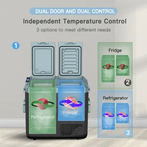 WAYCOOL WE65 58L ODM OEM Wholesale Compressor Car Fridges Refrigerator 12 Volt Car Refrigerator