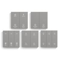Interruptor de Pared Inteligente Tuya Zigbee con Cristal AG de Seguridad Dorado 2026, Compatible con Alexa y Control por Voz de Google, para Reino Unido