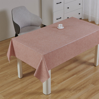 Nappe carrée en PVC imperméable couleur unie gris foncé de luxe RNPT Platinum, style bohème, résistante à la décoloration