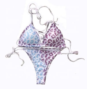 Women and <strong>Girl</strong> Leopard Temperature Color Changing <strong>String</strong> <strong>Bikini</strong> Discoloration Triangle <strong>Bikini</strong> Color Changing Micro <strong>String</strong> <strong>Bikini</strong> - Product Image 1