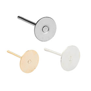 Les sources transfrontalières n'ont pas besoin de couper les épingles d'oreille Bouchons d'oreille au bas des boucles d'oreilles accessoires de bricolage et épingles d'oreille à fond plat - Product Image 2