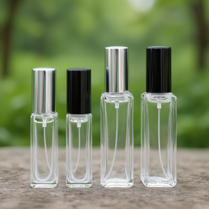 Flacon pulvérisateur de parfum carré en verre 3ml 30ml transparent portable avec atomiseur à fine brume pour le stockage de parfums - Product Image 2