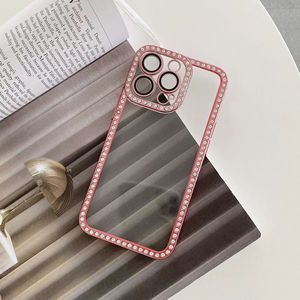 Coques de téléphone antichoc en TPU de luxe amusantes avec diamants plaqués pour 13 Pro Max <span class=keywords><strong>14plus</strong></span> - Product Image 3