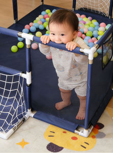 Parc pour enfants et tout-petits en acier inoxydable et tissu Oxford, 200x200cm, gris/vert/rose, vente flash - Product Image 3