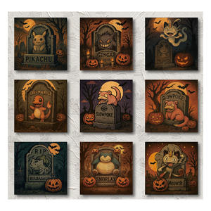 Juego de Mesa GP, Serie de Pintura al Óleo de Pokémon, Tablero Artístico, Tarjeta de Diamante al por Mayor, Juego de Cartas Limitado, Nuevo Regalo Divertido, Personajes de Cómics - Product Image 4